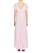 abito lungo chiffon seashell pink - beatrice b - abito