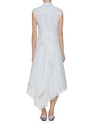 abito lungo inserti pizzo bianco - vivetta - abito