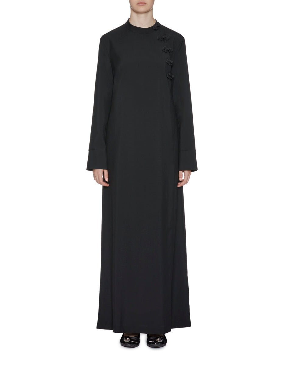 abito lungo lana black - rohe - abito