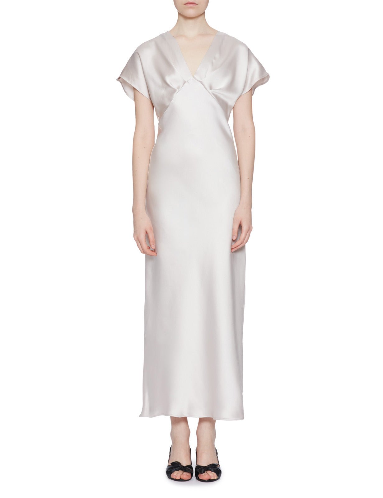 abito lungo raso burro - blufrida - abito