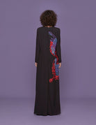 abito lungo ricamo farfalla - Frida SRL
