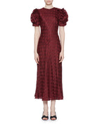 abito midi elvia jacquard claret - ulla johnson - abito