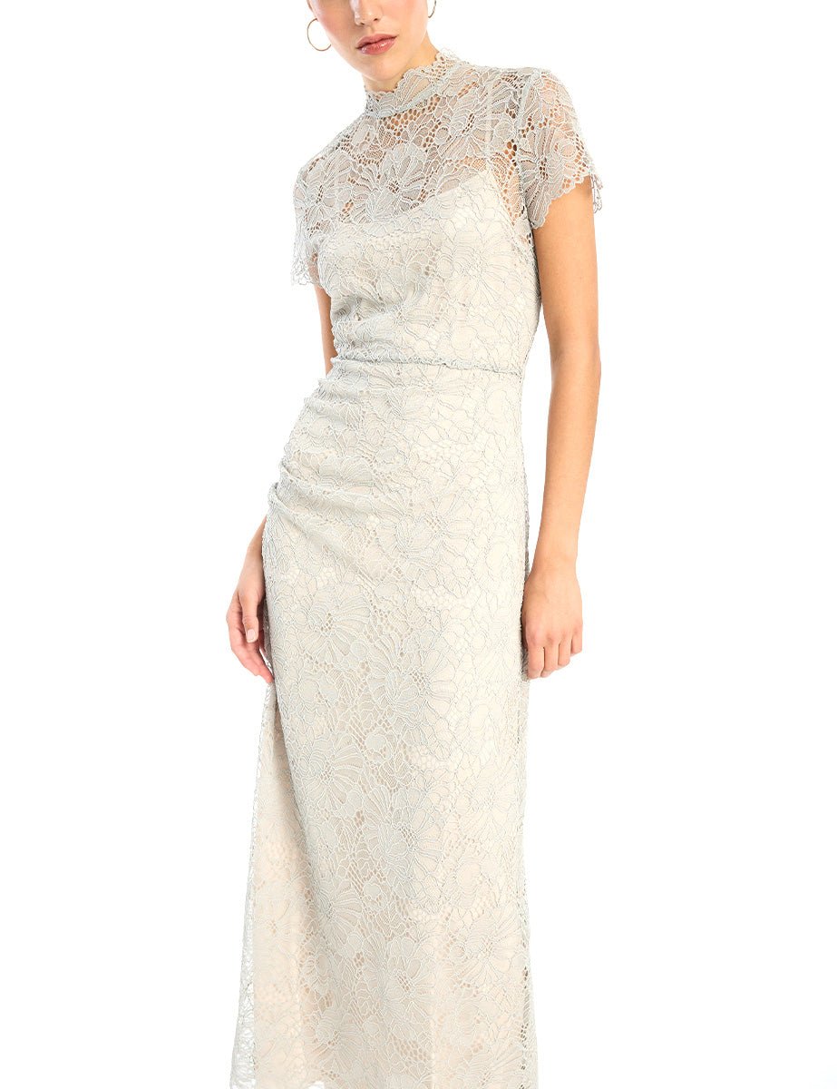 abito midi lace long alloy - rotate - abito