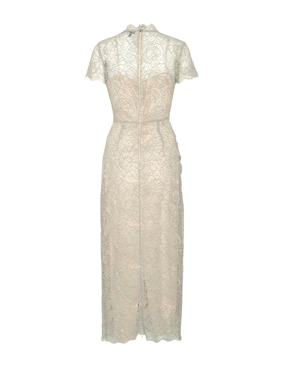 abito midi lace long alloy - rotate - abito