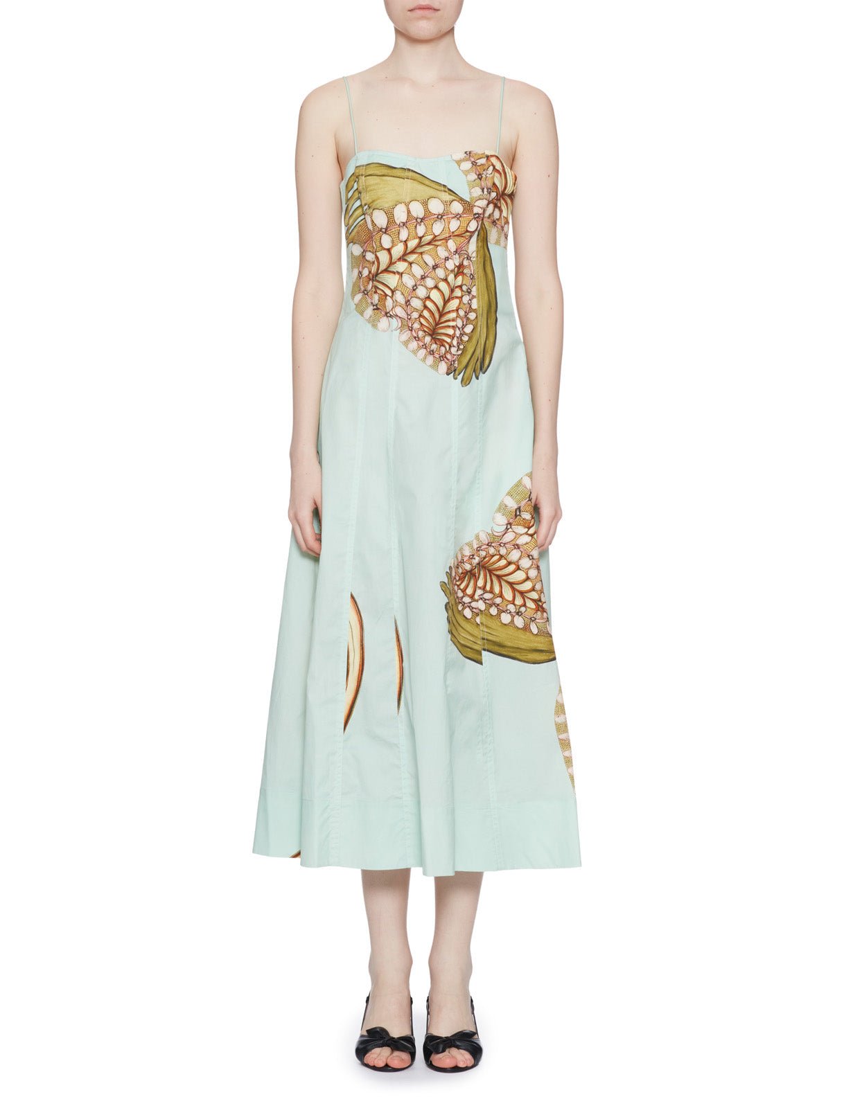 abito midi spalline water blossoms - ulla johnson - abito