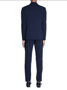 abito monopetto tessuto stretch blu - bharnaba - completo monopetto