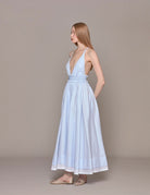 abito oxford heavenly azzurro - vivetta - abito