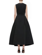 abito pannello drappeggio nero - Frida SRL