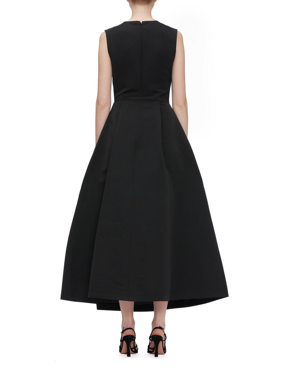 abito pannello drappeggio nero - Frida SRL