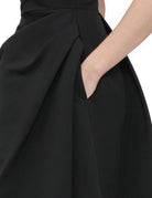 abito pannello drappeggio nero - Frida SRL
