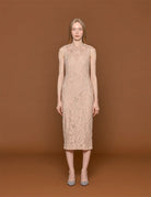 abito pizzo rebrod� cipria - n21 alessandro dell'acqua - abito