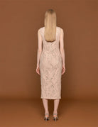 abito pizzo rebrod� cipria - n21 alessandro dell'acqua - abito