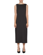abito smanicato neoprene nero - mm by max mara - abito