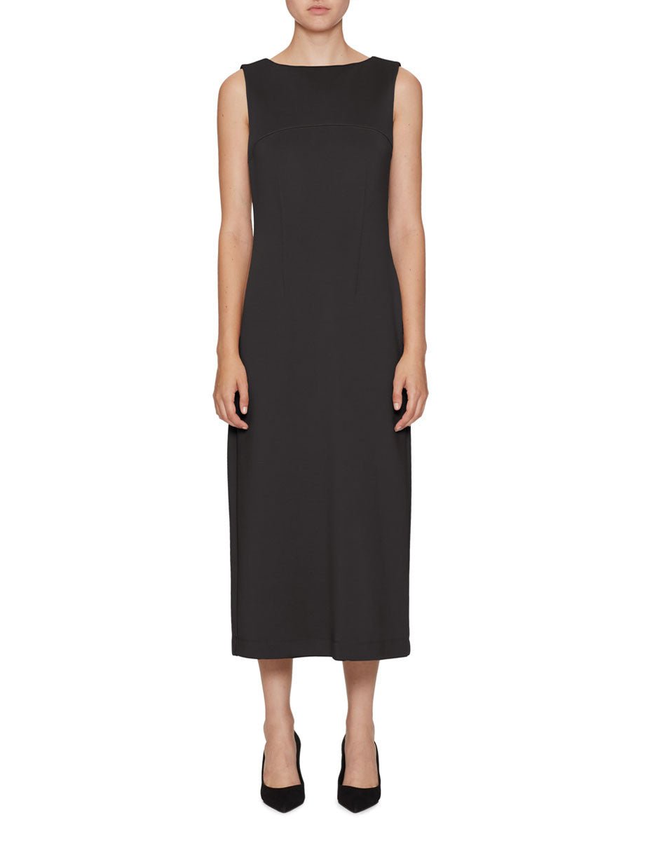 abito smanicato neoprene nero - mm by max mara - abito