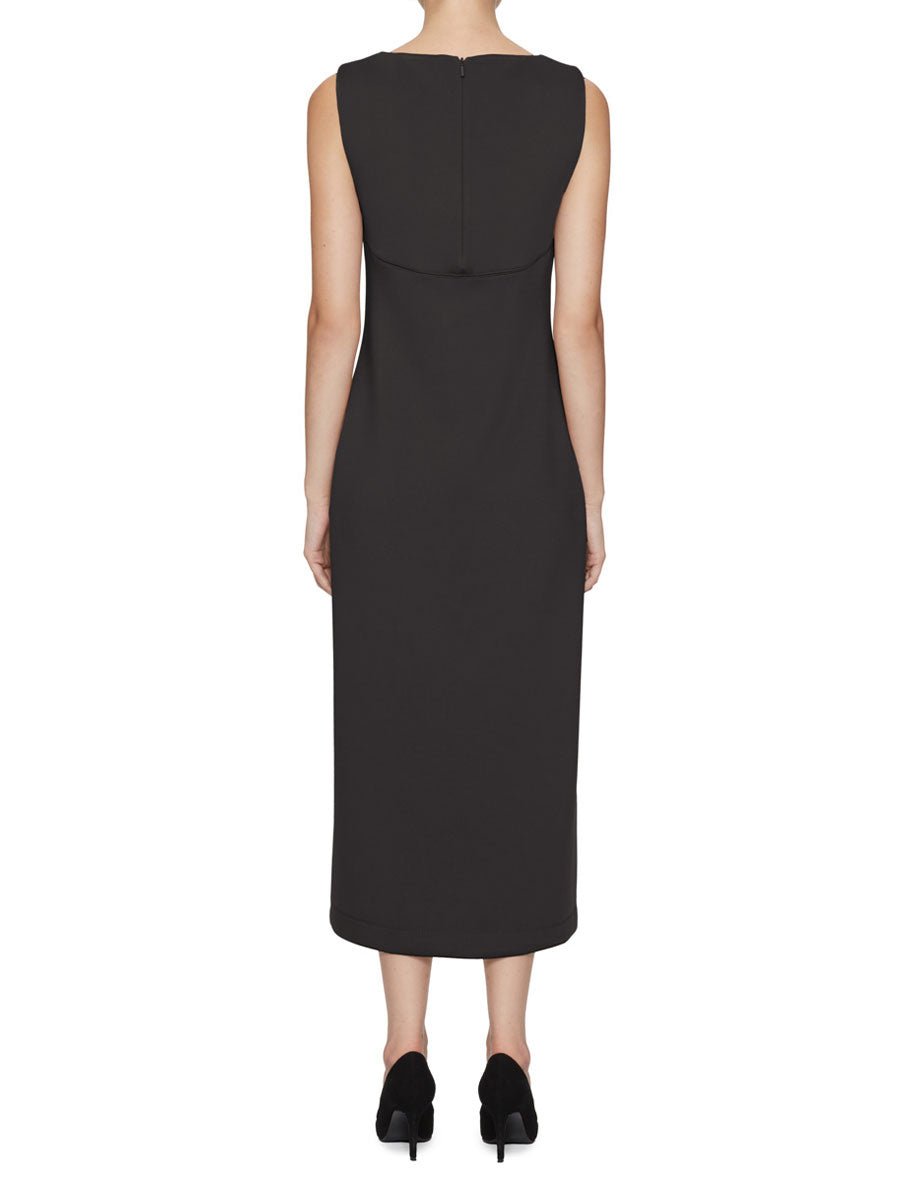 abito smanicato neoprene nero - mm by max mara - abito