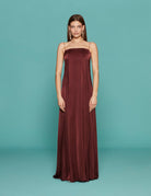 abito stretch silk satin cacao - forte forte - abito