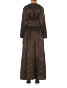 abito taffeta paillettes moro - co.go - abito