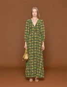 abito tania snake green - muzungu sisters - abito