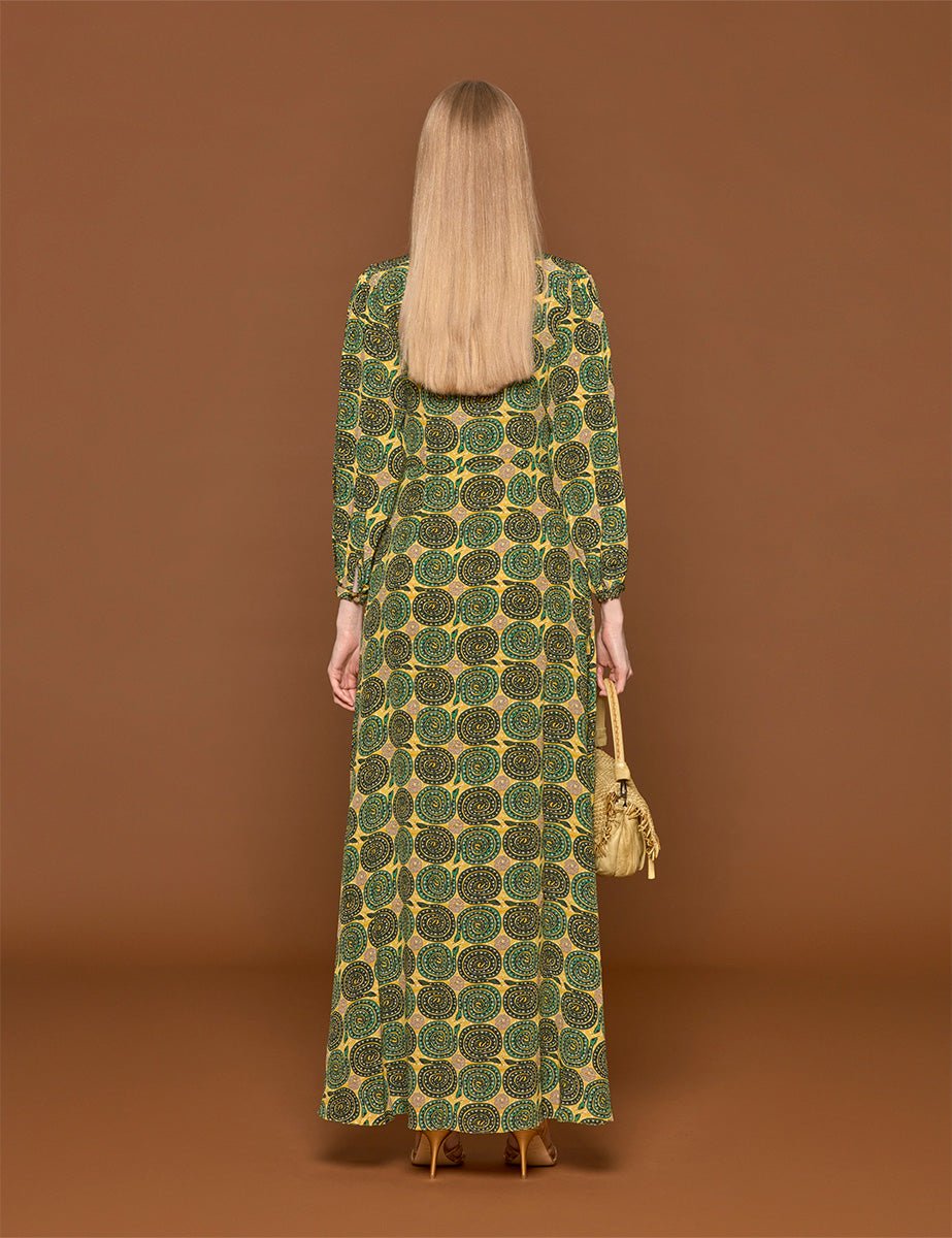 abito tania snake green - muzungu sisters - abito