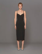 abito tubino spalline nero - Frida SRL