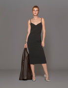 abito tubino spalline nero - Frida SRL