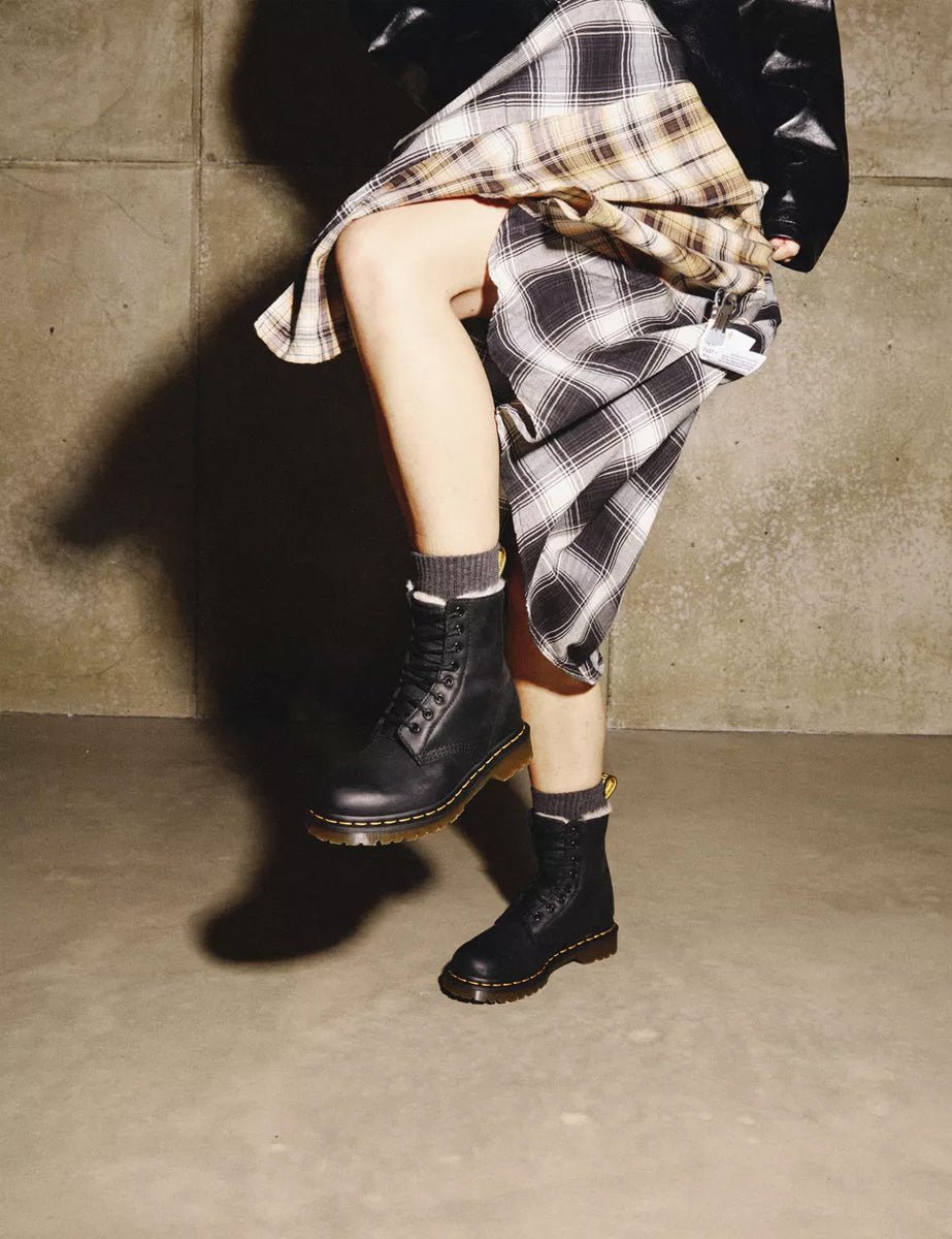 anfibio serena fur black wyoming - dr martens - anfibio