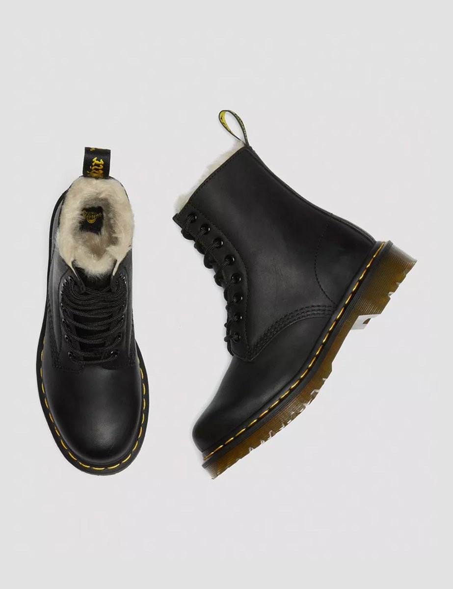 anfibio serena fur black wyoming - dr martens - anfibio