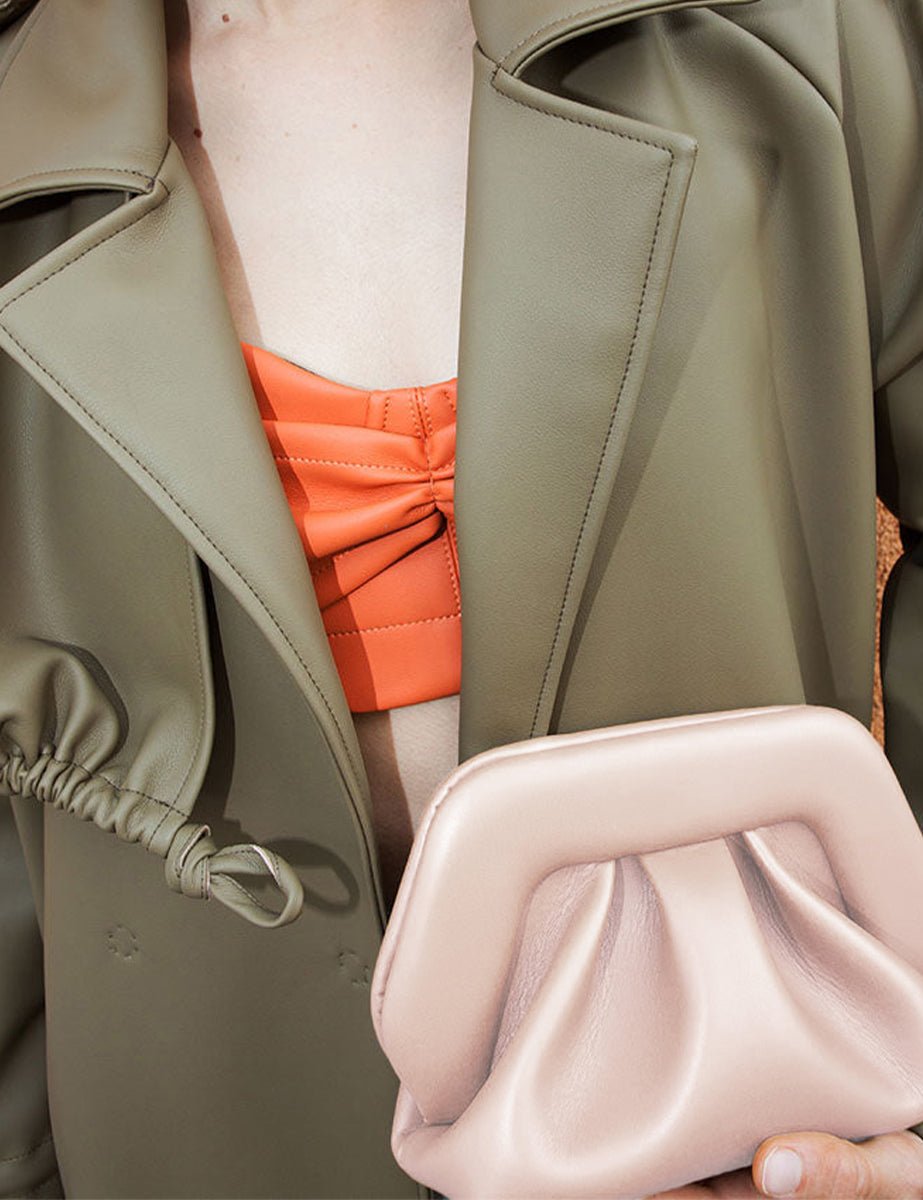 bag gea vegan pink - the moire - clutch