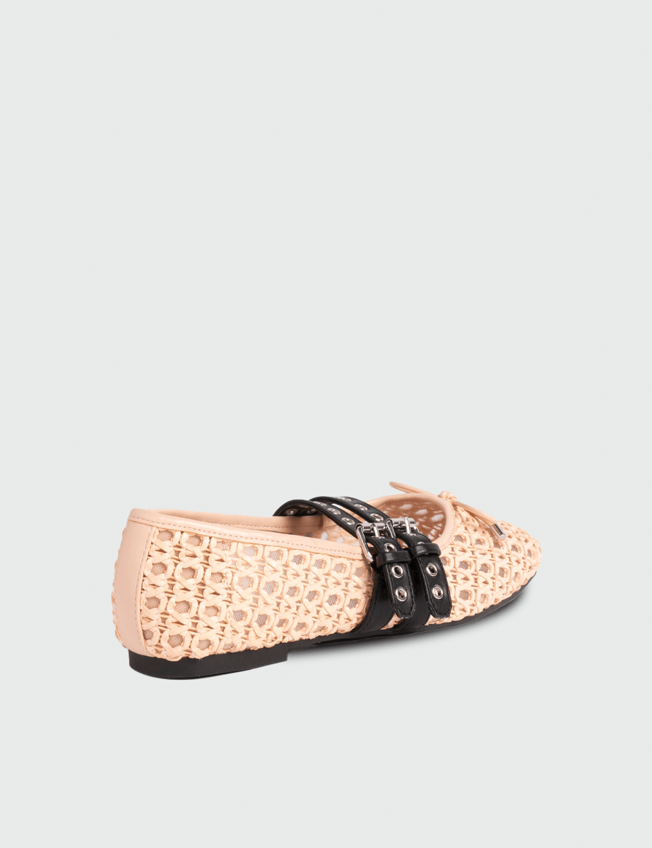 ballerina anna intreccio nude - loafer - ballerina