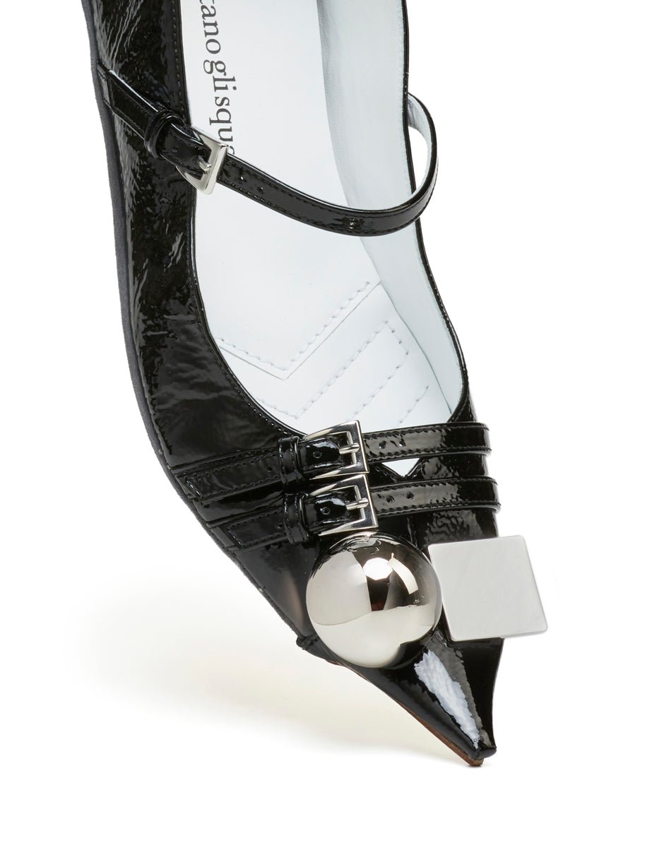 ballerina cinturino naplak nero - dove nuotano gli squali - flat