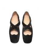 ballerina doppio incrocio nero - Frida SRL