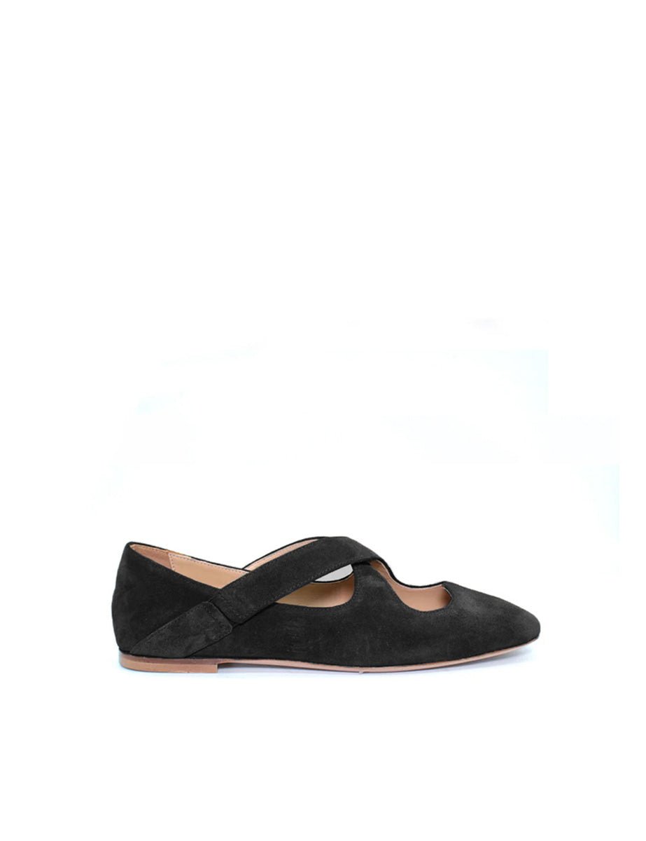 ballerina doppio incrocio nero - Frida SRL