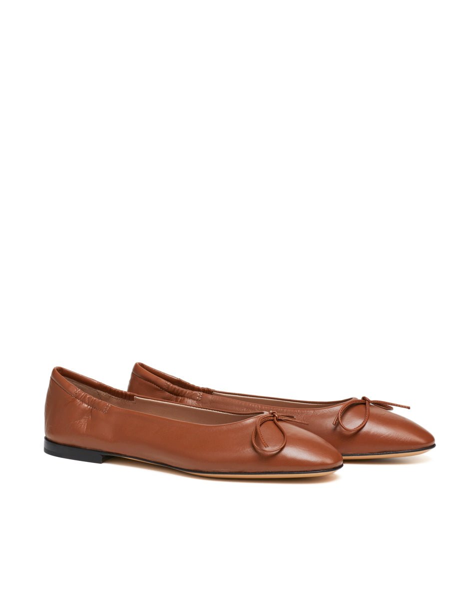 ballerina fiocco nappa toffee - Frida SRL