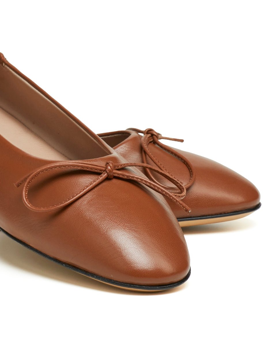 ballerina fiocco nappa toffee - Frida SRL