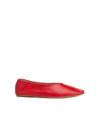 ballerina punta squadrata rosso - Frida SRL