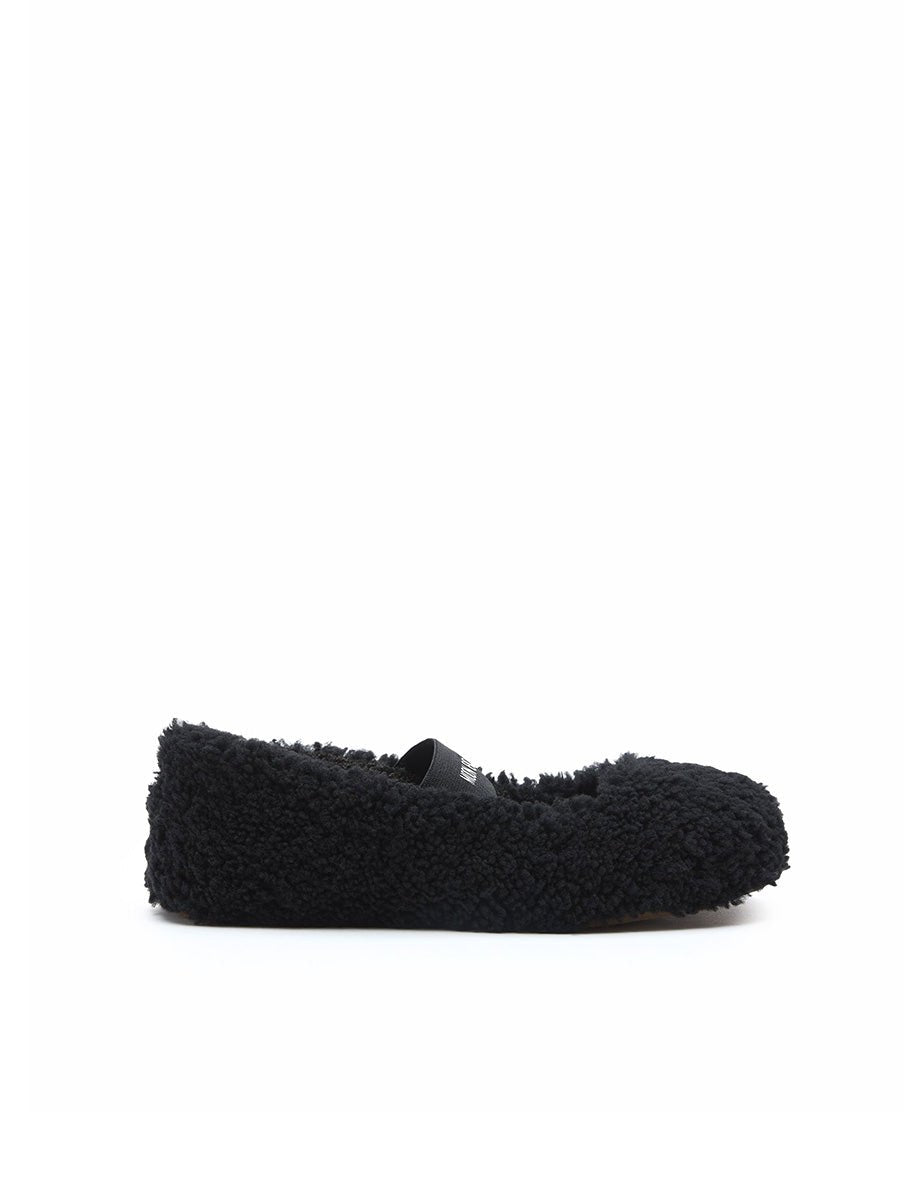 ballerina shearling nero - moon boot - ballerina