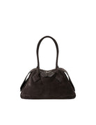baueletto medio linea fold suede moro - minobossi - shopper