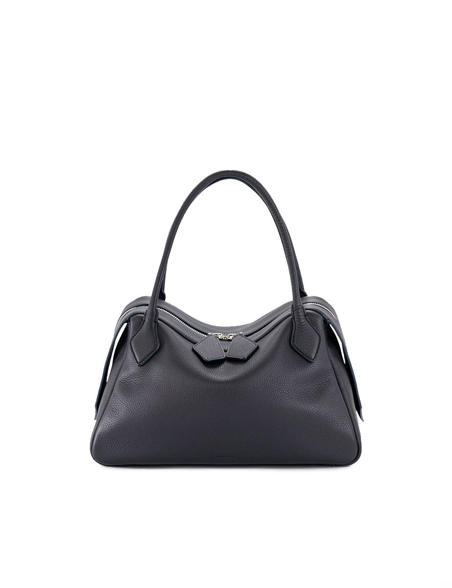 bauletto big linea fold nero - minobossi - shopper
