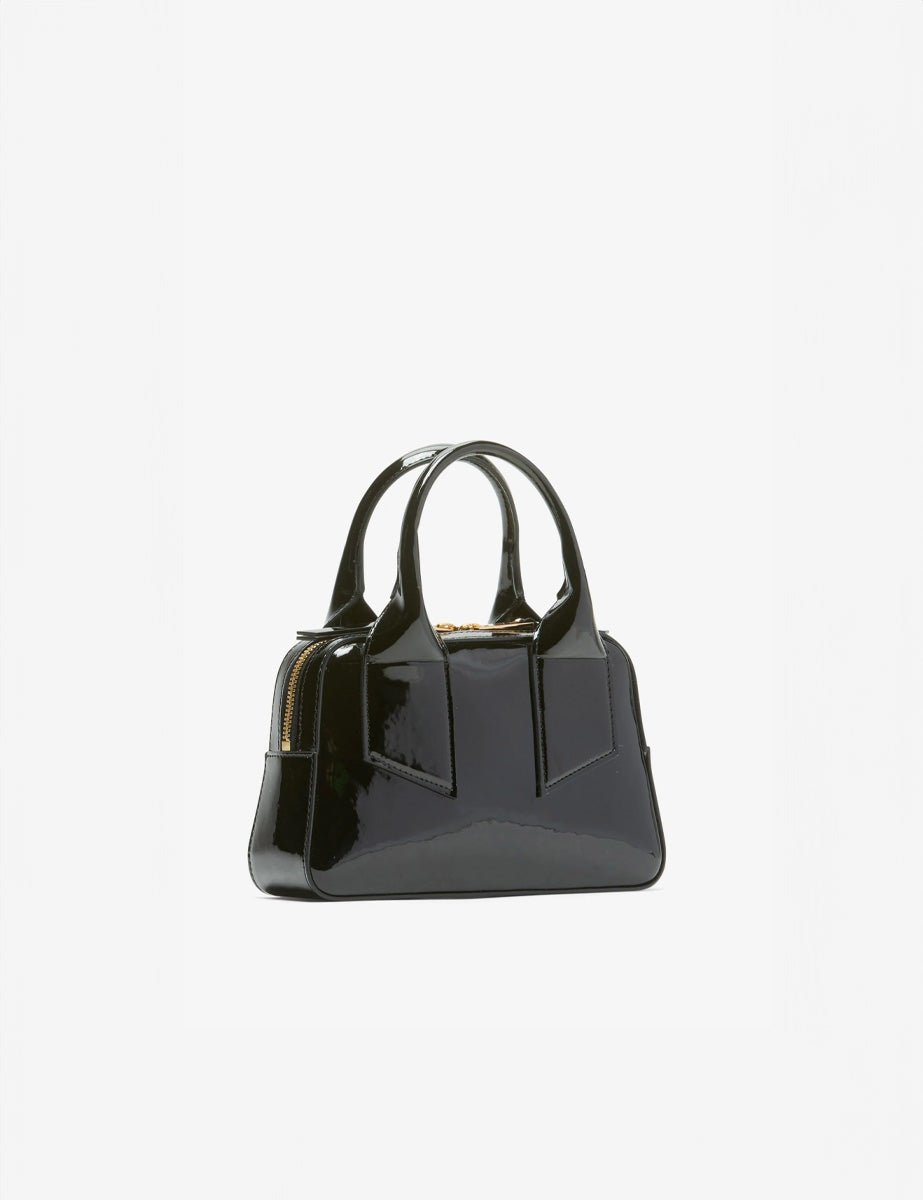 bauletto mini ecovernice nero - n21 alessandro dell'acqua - shopper