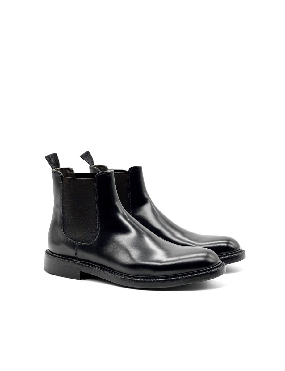 beatles pelle nero - green george - stivaletto
