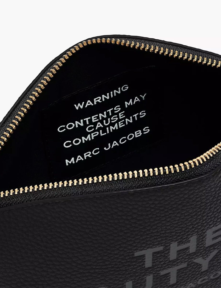 beauty bag leather nero - Frida SRL