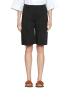 bermuda cotone nero - alpha - bermuda