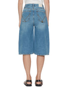 bermuda denim tencel blu ocean - roy rogers - bermuda