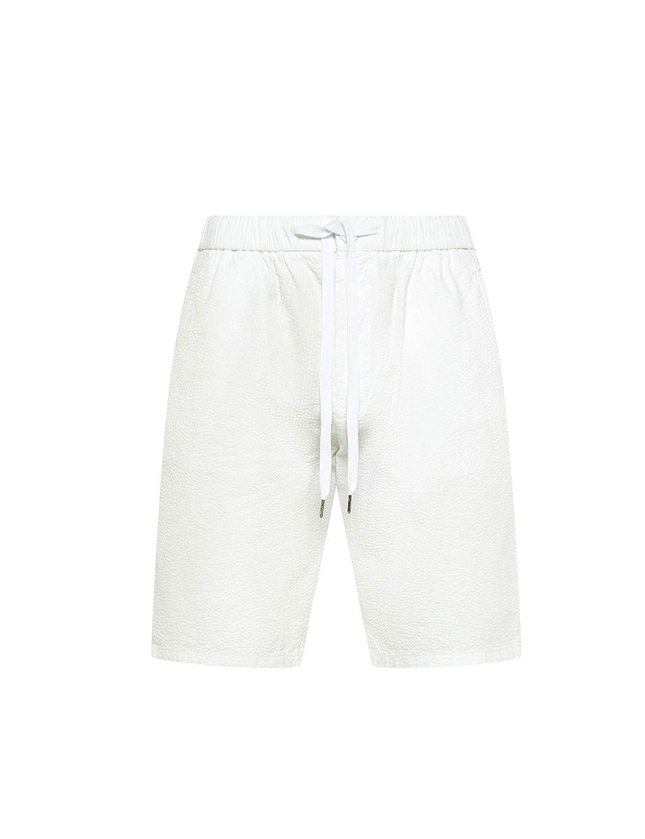 bermuda seersucker coulisse bianco - sun68 - bermuda