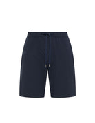 bermuda seersucker coulisse blu navy - sun68 - bermuda