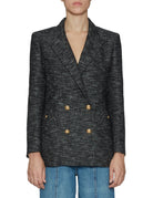 blazer aiger everynight black white - Frida SRL