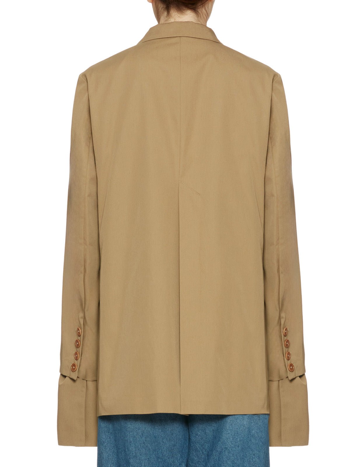 blazer birkin over cotone cammello - jejia - blazer