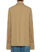 blazer birkin over cotone cammello - jejia - blazer