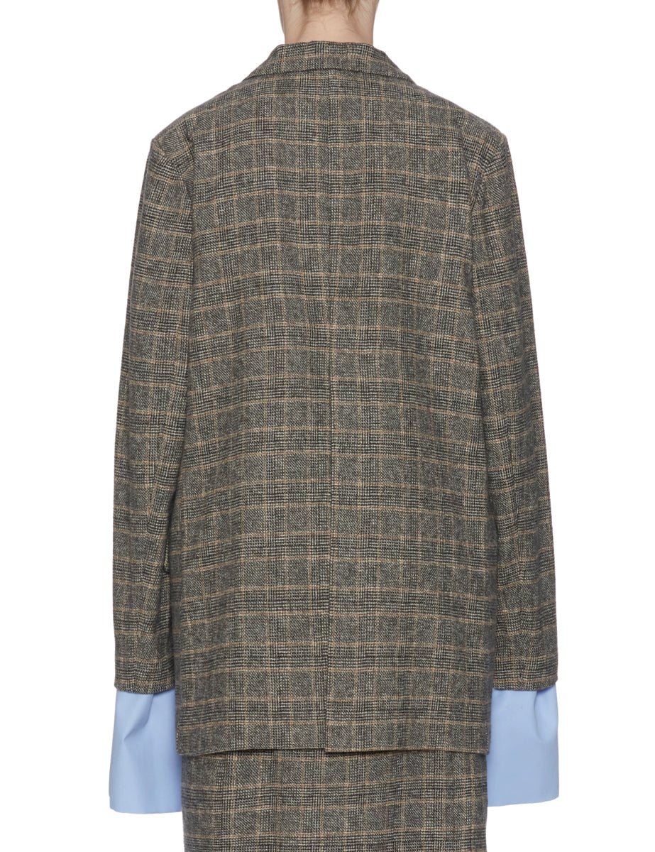 blazer birkin principe di galles grigio - jejia - blazer
