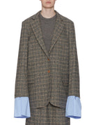 blazer birkin principe di galles grigio - jejia - blazer